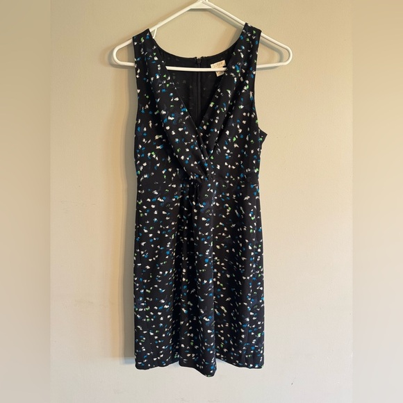 Jcrew Wrap Front Dress in painted dots - Picture 2 of 5